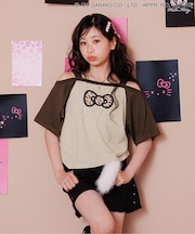 【ハローキティ】ギャルオフショル風Tシャツ