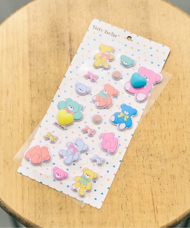 tiny bear ハートぷにぷにシール