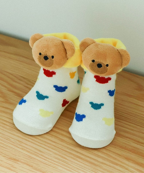 tiny bear Palette ラトル付きソックス