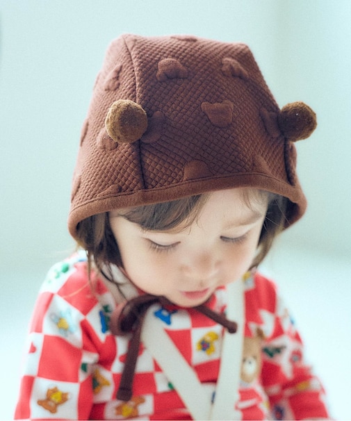 tiny bear Palette ジャガードボンネット