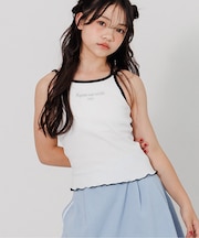 パッド付きシルバーシシュウキャミ