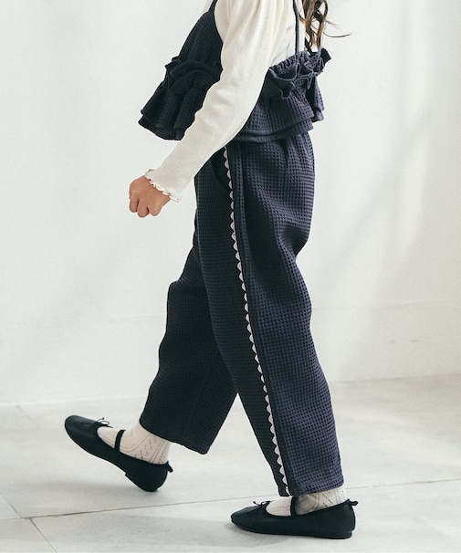 ワッフルバレルパンツ 10分丈