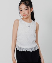 パッド付きレイヤードタンクトップ