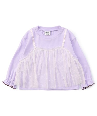 WEB限定 チュールレイヤードTシャツ