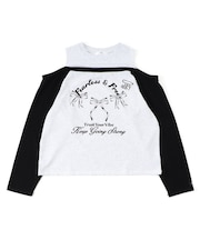 肩あきレイヤードロンT