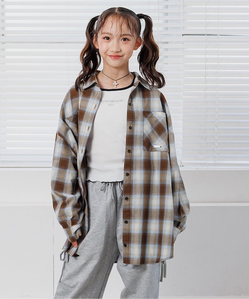 メニWAYチェックシャツ