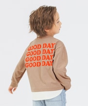 ゆったりバックプリントTシャツ