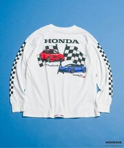 【リンク】Honda大人ヴィンテージグラフィック長袖Tシャツ