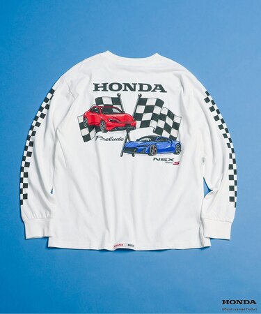 【リンク】Honda大人ヴィンテージグラフィック長袖Tシャツ