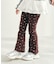 WEB限定 ワッフルメロウフレアパンツ  10分丈