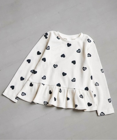 ワッフルペプラムTシャツ