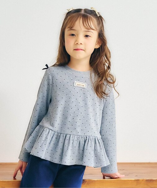 ワッフルペプラムTシャツ