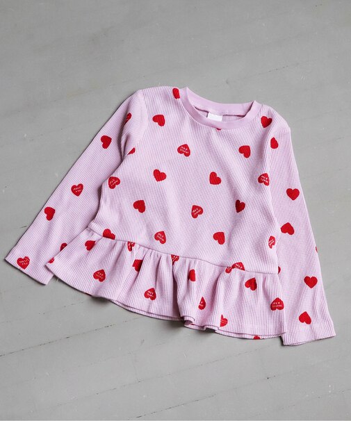 ワッフルペプラムTシャツ