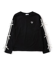 ラインりぼんスリーブロンT