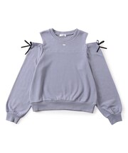 肩あきりぼんトレーナー