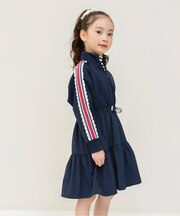 【リンク】サイドラインフリルジャージワンピ
