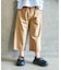 裾フリンジワイドパンツ