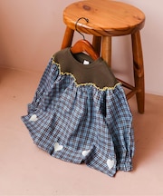 リブドッキングハート刺繍チュニック