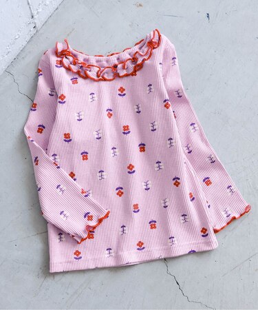 【リンク】ワッフルアソート襟フリルTシャツ
