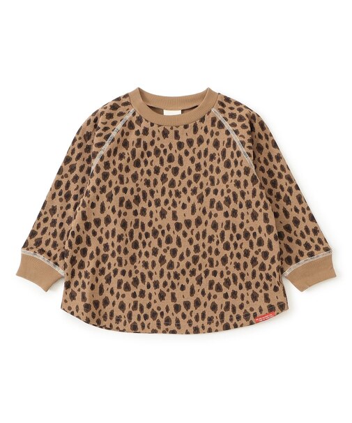 総柄ワッフルTシャツ