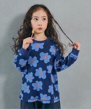WEB限定  総柄＆ロゴワッフルTシャツ
