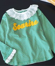 レースドッキングロゴTシャツ