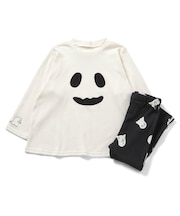 暗いところで光る!おばけとスカルのパジャマ 10分丈