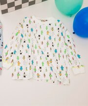 【リンク】BIT'Z ユニーク総柄長袖Tシャツ