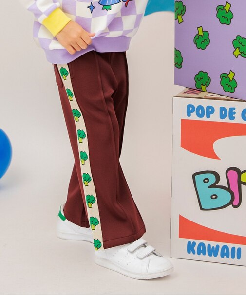 BIT'Z ジャガードライントラックパンツ 10分丈