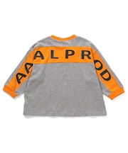 【AAAL PROD】切り替えプリント長袖Tシャツ