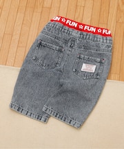 Bpop ウエストゴム見せパンツ  10分丈