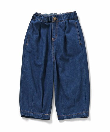 WEB限定 ゆったりタックデニムパンツ