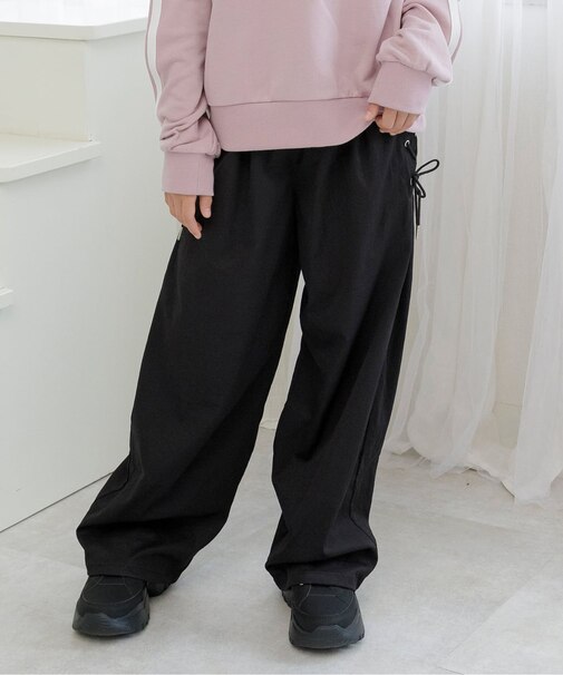 サイドレースアップワイドパンツ