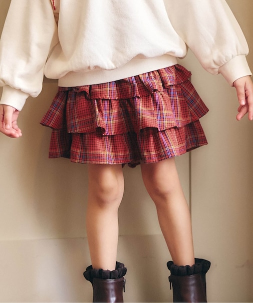 ティアードキュロットパンツ
