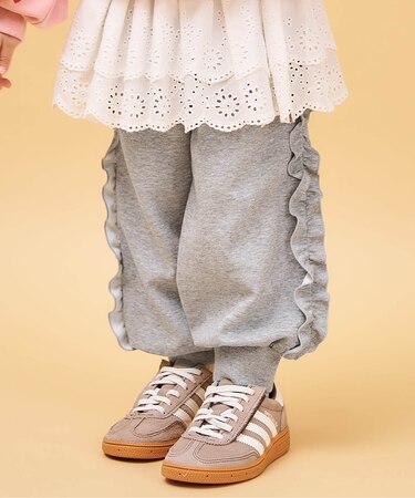 フリルスウェットパンツ 10分丈