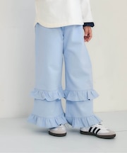 ダブルフリルスウェットパンツ  10分丈