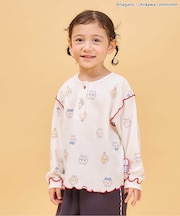 【アニメちいかわ】ワッフルヘンリーネックTシャツ(セットアップ可)