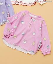 【アニメちいかわ】ワッフルヘンリーネックTシャツ(セットアップ可)