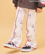 【アニメちいかわ】メロウワッフルパンツ(セットアップ可) 10分丈