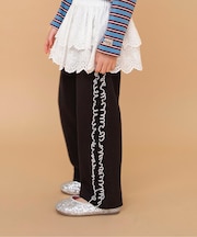 サイドフリルワッフルパンツ 10分丈