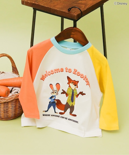 ディズニーキャラクター【ズートピア】3柄モチーフTシャツ