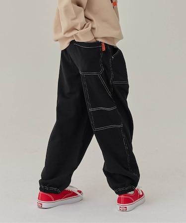 WEB限定 KUDOZ.B カットペインターパンツ 10分丈
