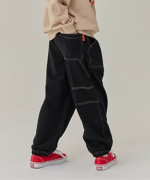 WEB限定 KUDOZ.B カットペインターパンツ 10分丈