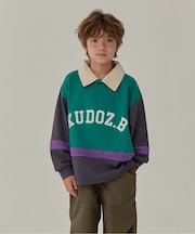 WEB限定  KUDOZ.B ラガーポロシャツ風トレーナー
