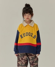 WEB限定 KUDOZ.B ラガーポロシャツ風トレーナー