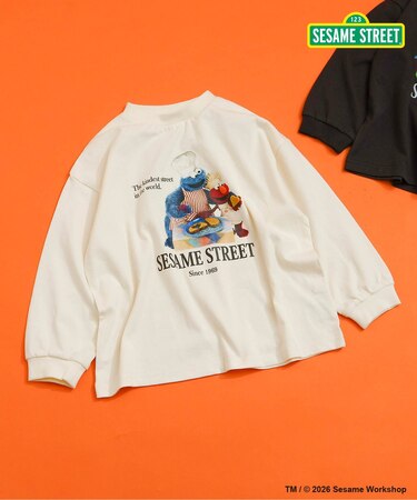 SESAME STREET フォトアート長袖Tシャツ