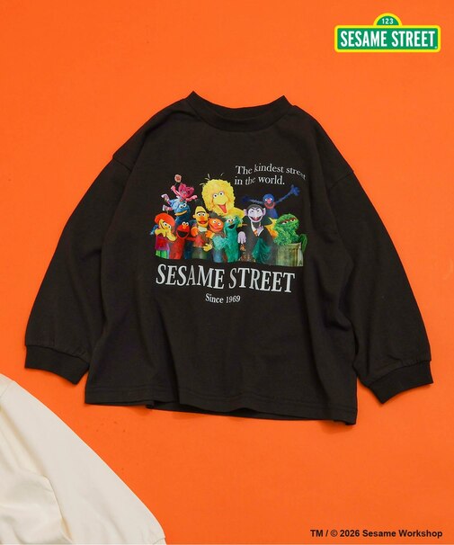 SESAME STREET フォトアート長袖Tシャツ