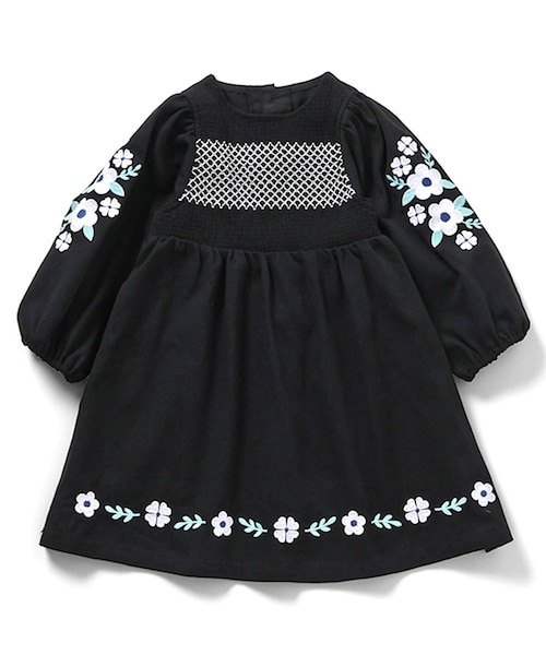 フラワー刺繍ワンピース｜エフオーオンラインストアの通販｜&mall