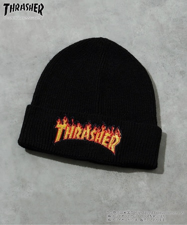 THRASHER ロゴニット帽