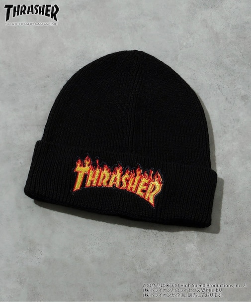 THRASHER ロゴニット帽